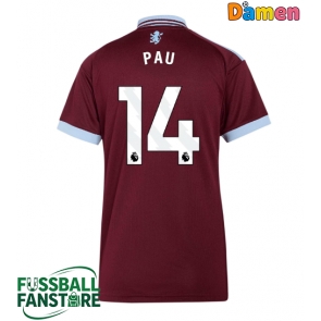 Aston Villa Pau Torres #14 Replik Heimtrikot Damen 2026-27 Kurzarm